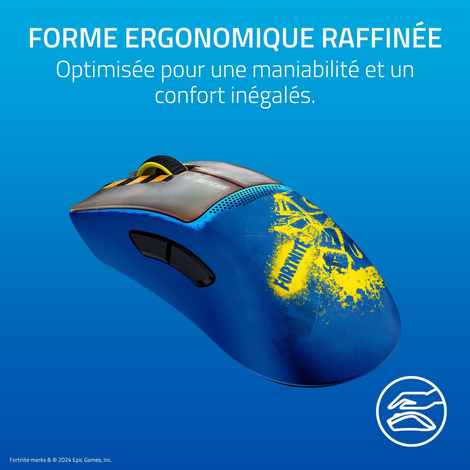 Razer DeathAdder V3 Pro Fortnite Edition - Wireless Gaming Mouse