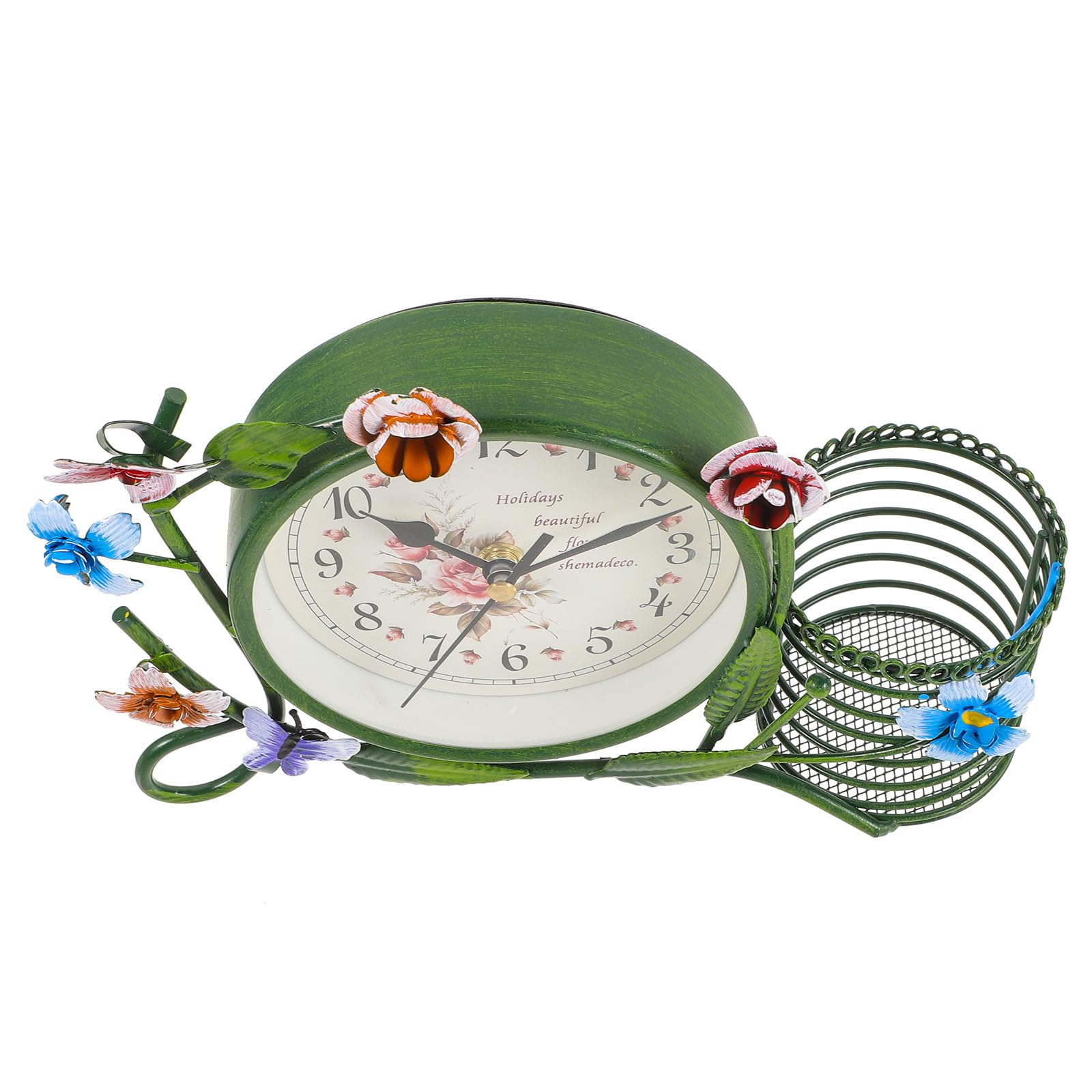 Reloj de Escritorio de Estilo Europeo, Silencioso y Retro para Oficina