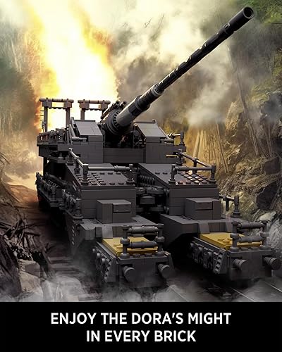 Miniatura 2 de Nifeliz Dora, juego de construcción clásico de la Segunda Guerra Mundial, modelo militar coleccionable para construir y exhibir, regalo para