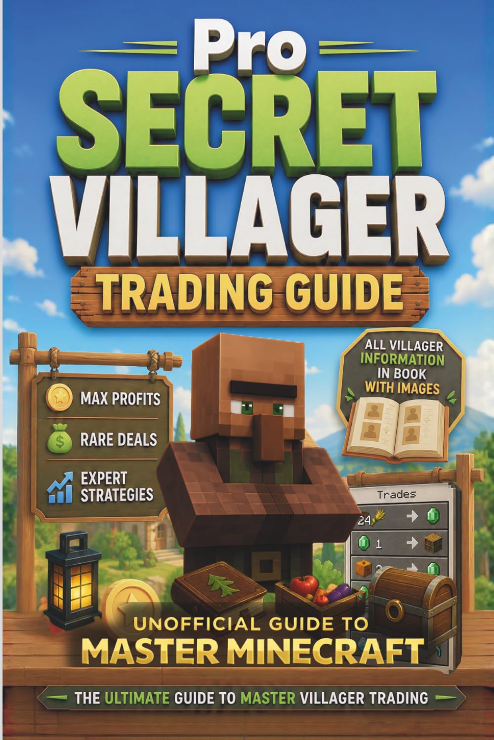 Pro Secrets Minecraft Villager Trading Guide: Unofficial Minecraft Guide to Master Trades, Build Trading Halls, Unlock Mending, Farm Infinite Emeralds ... (Ultimate Unofficial Minecraft Guide Series)