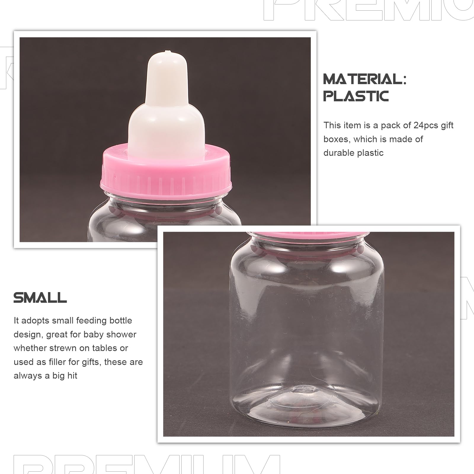 Juego De 30 Biberones Mini Para Muñecas – Plástico Colorido De 2.1×1 Cm – Multiusos Para Manualidades, Dulceros Y Juego Imaginativo – No Apto Para Menores De 3 Años