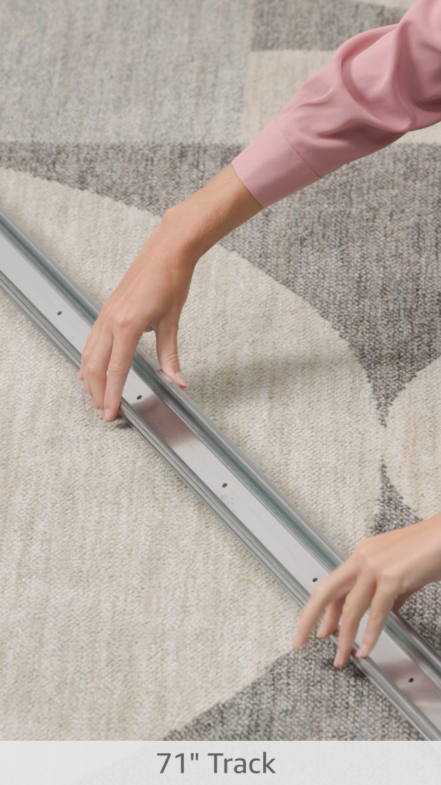 Prime-Line 161793 By-Pass Closet Track Kit, 72 In., 2-Door