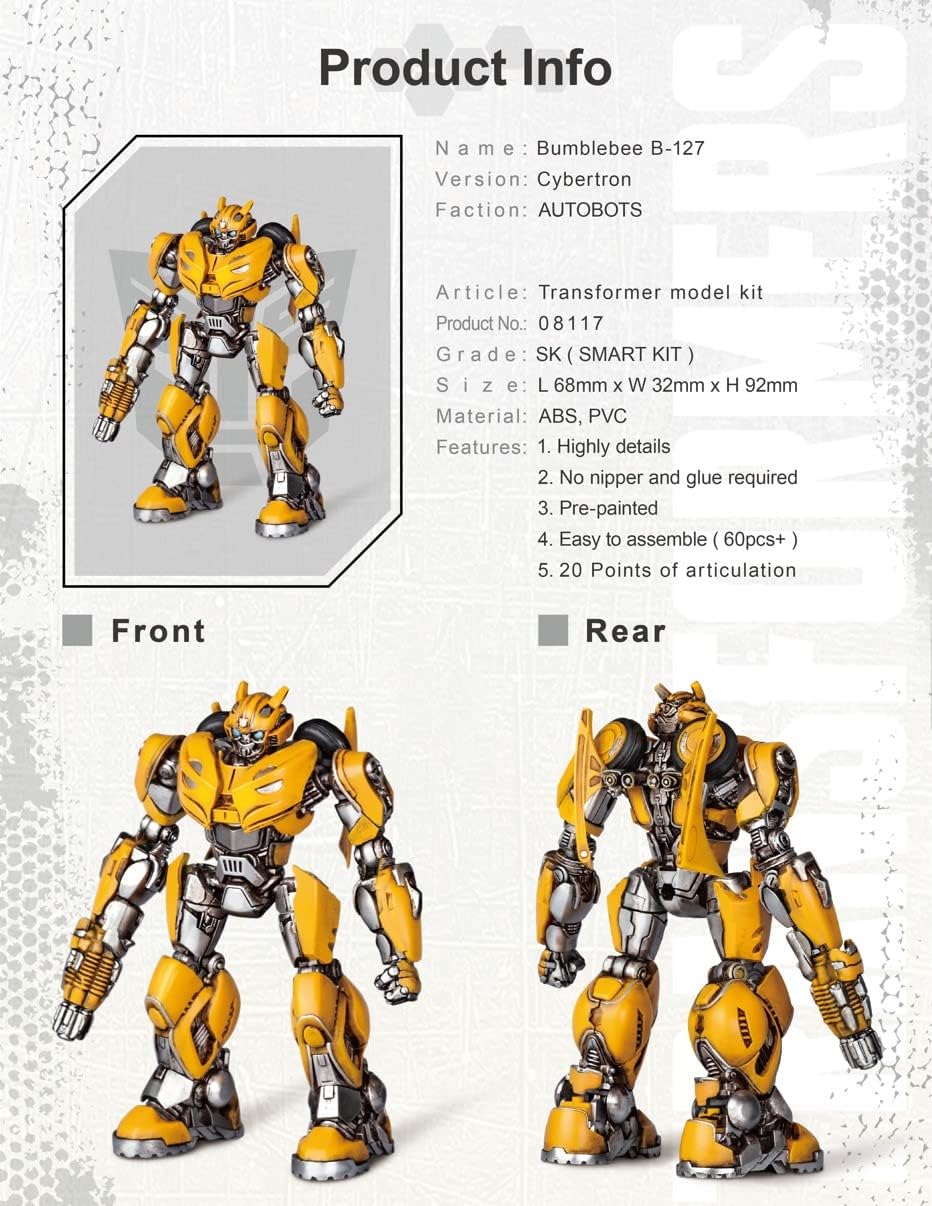Transformers Bumblebee Figure Model Kit – B-127 Cybertron Easy to