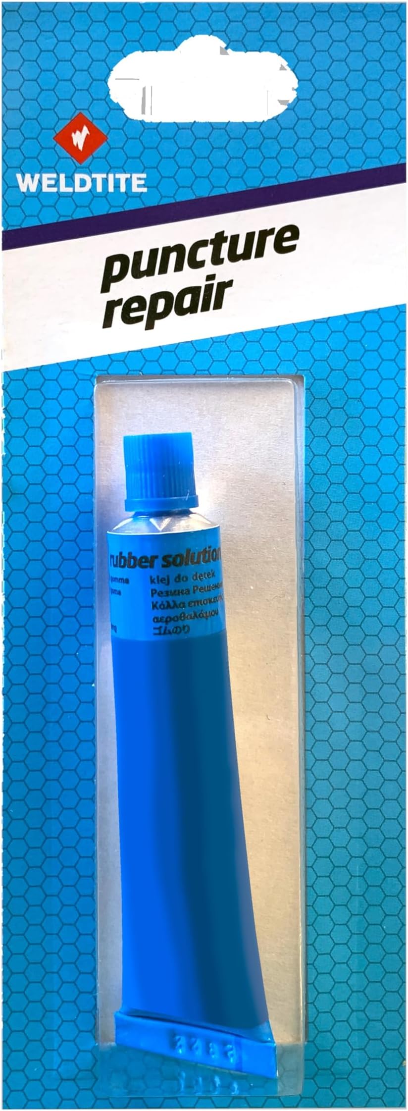 WELDTITE Rubber Solution - Fast Drying Quick Adhesive for Tyre Puncture Repair,Blue,15 g