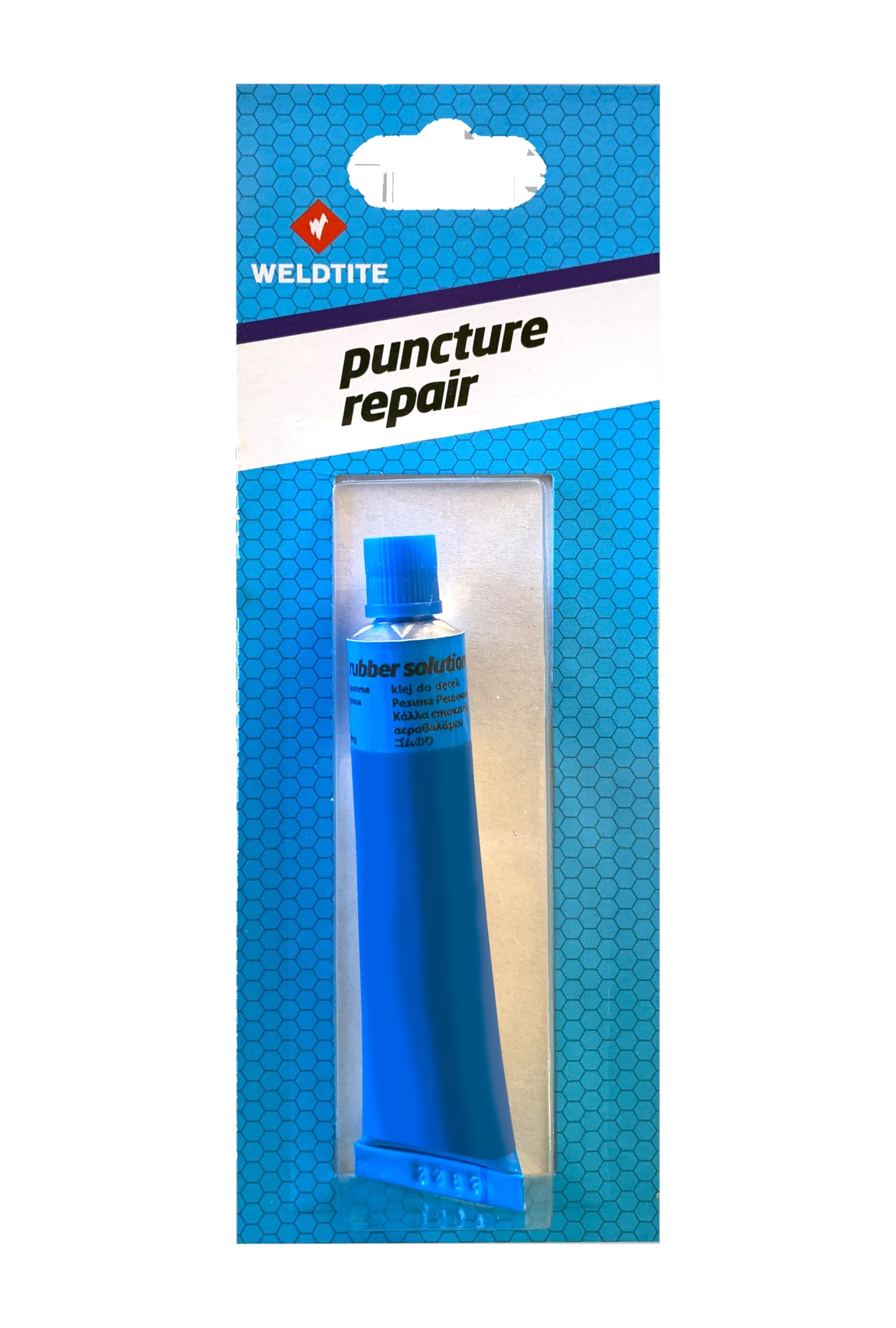 WELDTITE Rubber Solution - Fast Drying Quick Adhesive for Tyre Puncture Repair,Blue,15 g
