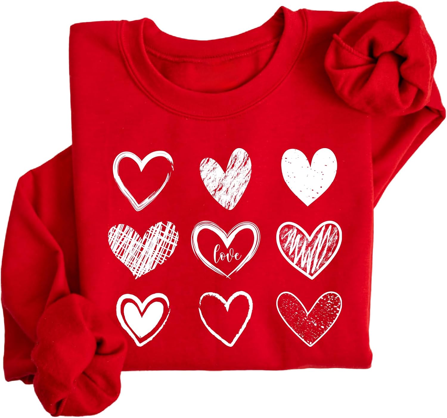 Valentines Day Heart Sweatshirt, Teacher Valentine Gift, Womens XOXO Sweater - Image 2