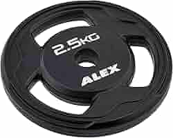 Amazon.co.jp: ALEX BPR ラバープレート 2.5Kg [穴径28mm] 黒