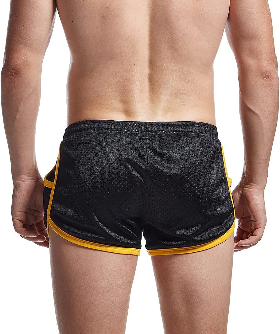 AIMPACT Mens Mesh Shorts Retro 3 Inch Sexy Side Split with Pockets Athletic Workout Running Booty Short Shorts - Image 3