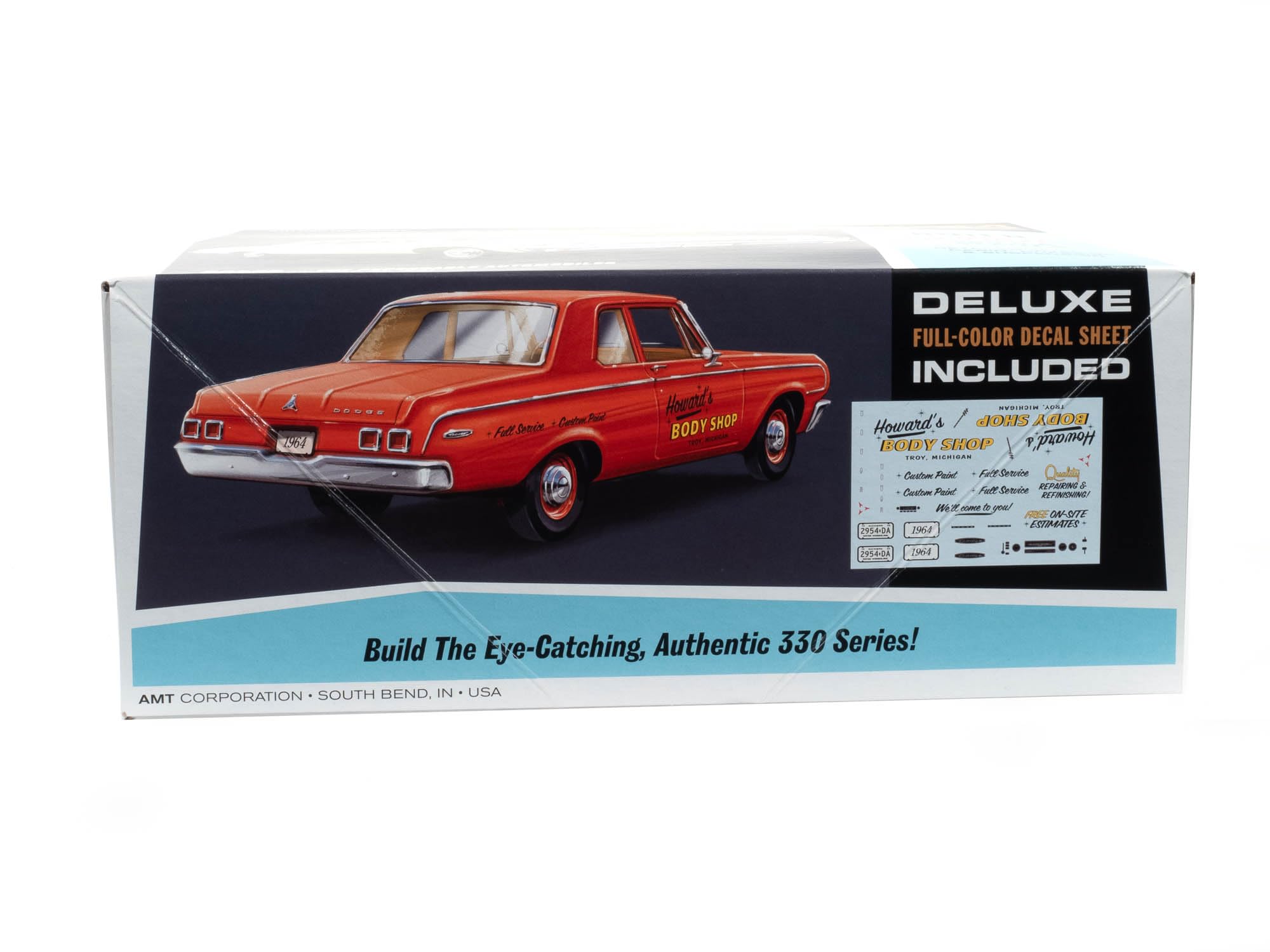 AMT 1:25 1964 Dodge 330 plastikowy model samochodu zestaw do montażu