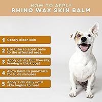 Vista 4 de Bálsamo curativo para la piel para perros (2 onzas) - Alivio de la picazón y el rasguño del perro - Crema hidratante y picor - Calmante para eccema