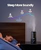 Humidificador ROSEKM para dormitorio, 2.0L de niebla fría para hogar, plantas y guardería, ultrasónico silencioso con boquilla 360°, apagado automático, sin filtro, negro 6