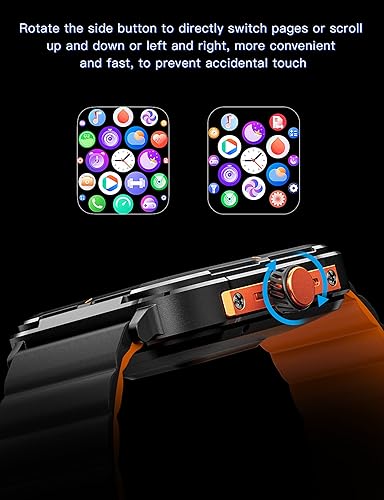 Miniatura 7 de Reloj inteligente para hombres y mujeres (respuestahacer llamadas), reloj de fitness con pantalla táctil HD de 1.83 pulgadas con monitor de