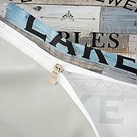 Vista 6 de Funda de edredón con temática de lago, tamaño Queen, funda de edredón rústica con 2 fundas de almohada para adolescentes y adultos, juego de ropa