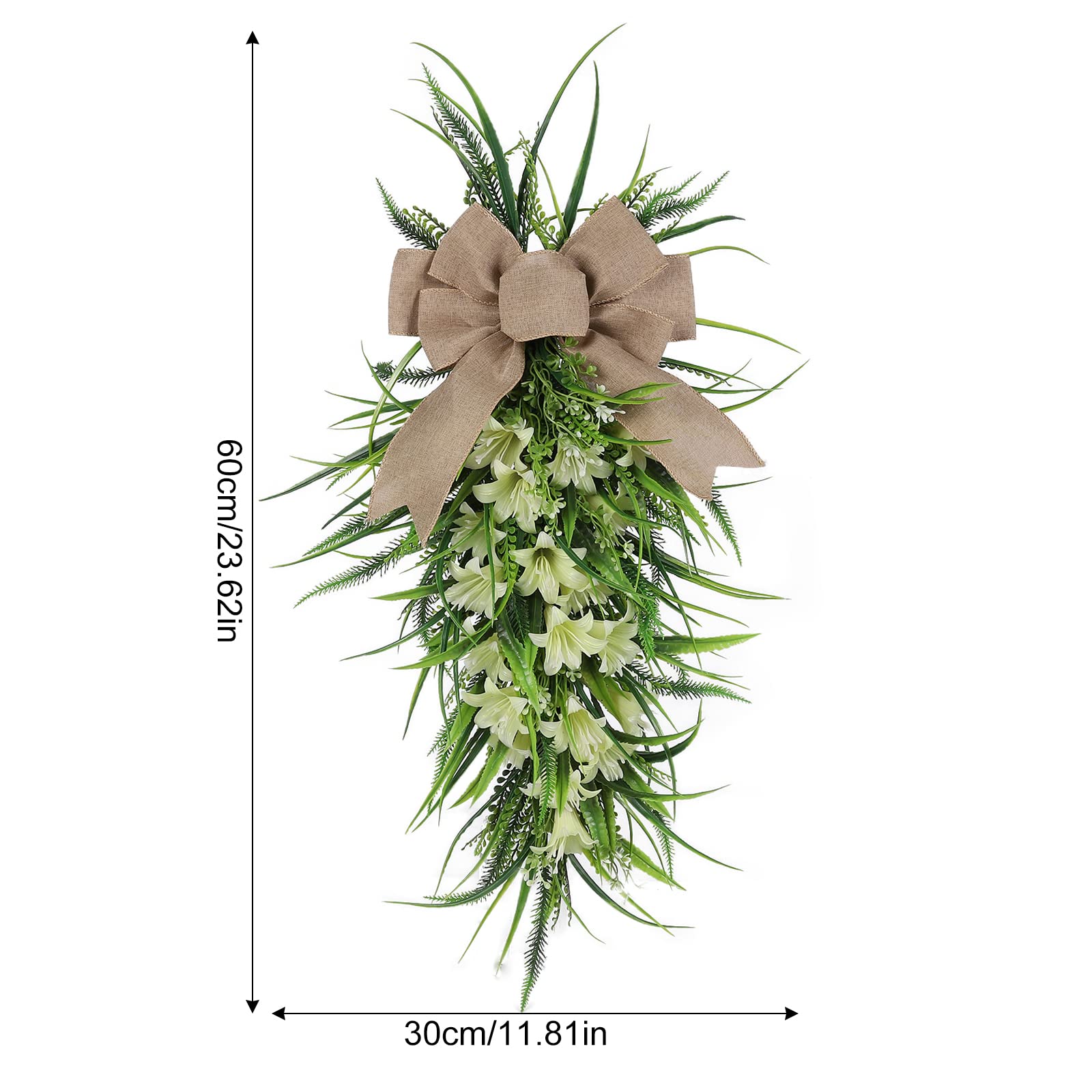 Amazon.com: Ochine Teardrop Artificial Swag Hydrangea & Lily