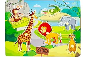 Wooden Peg Puzzles for Eighteen-Month-Old