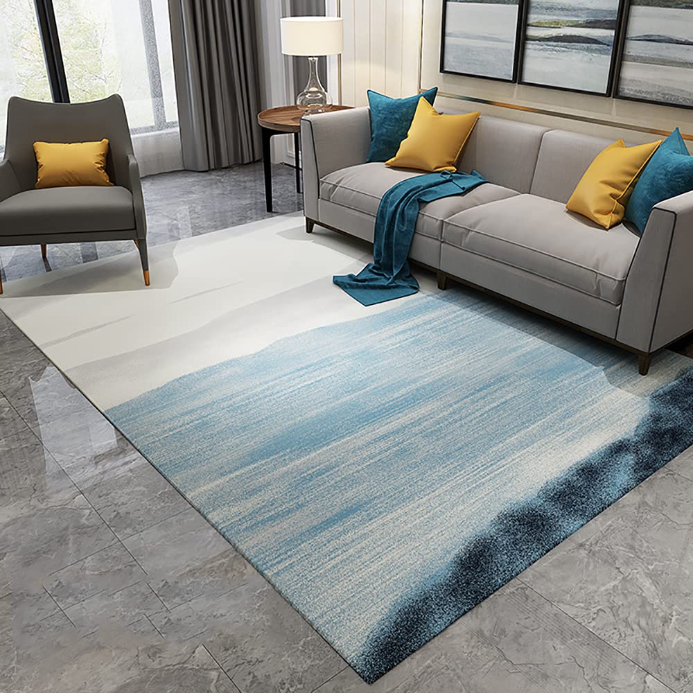 Tapis moderne de la piece abstraite lavable Ruby Lil 6.6x8.2 m