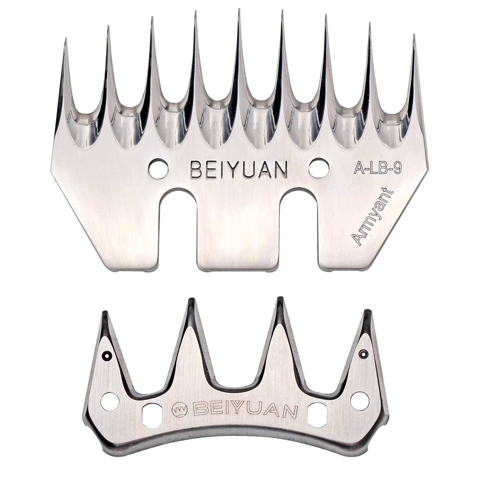 Cesoie per Pecore e Capre, Acciaio Inossidabile, 9 Denti, Silver