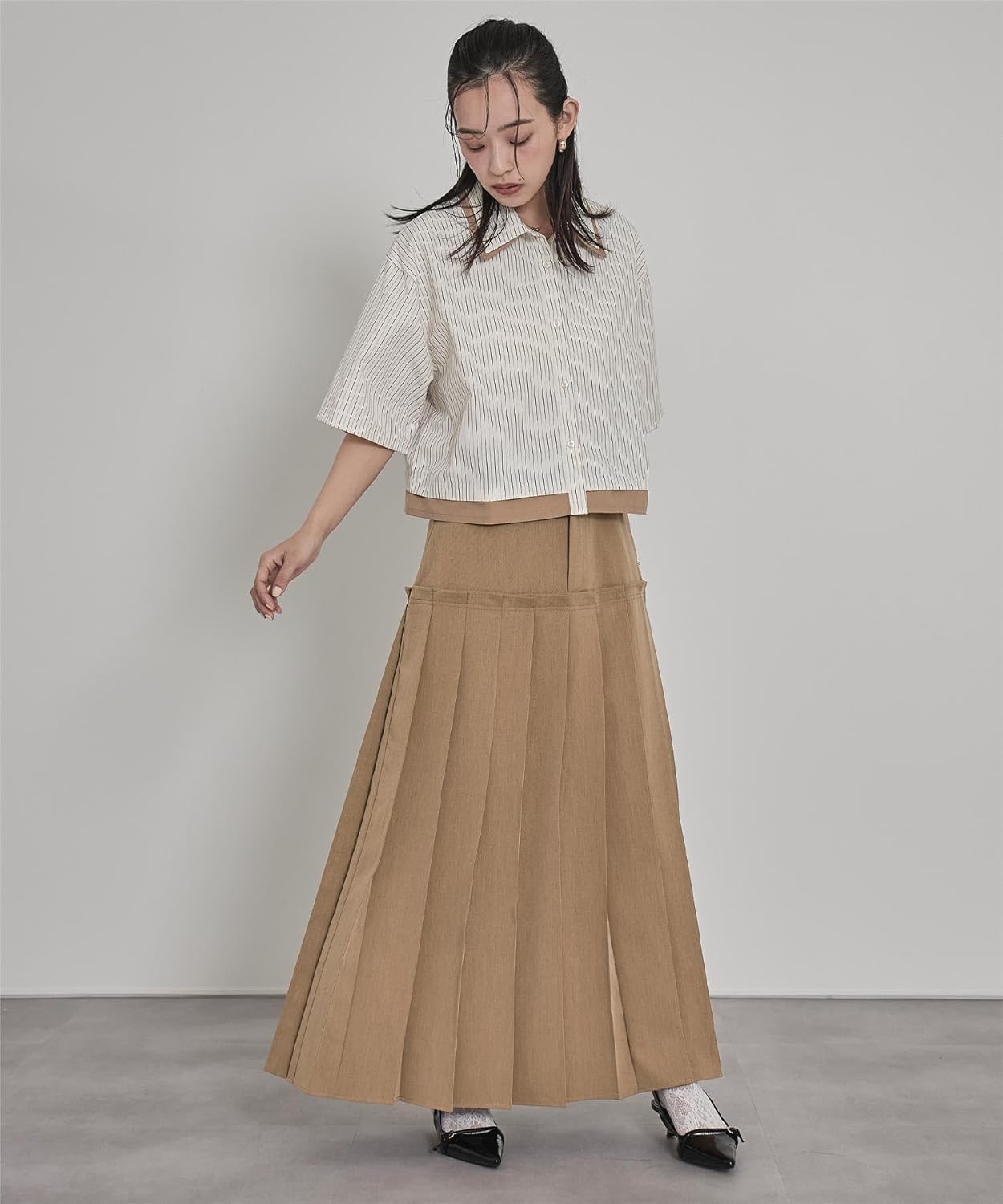 [miette] ティアード プリーツスカート RFJR3309 レディース