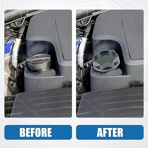 Miniatura 3 de A ABSOPRO Tapa de llenado de aceite para automóvil, cubierta de tanque modificada para Honda Engine Serie B para Honda Engine D Series Titanium Tone