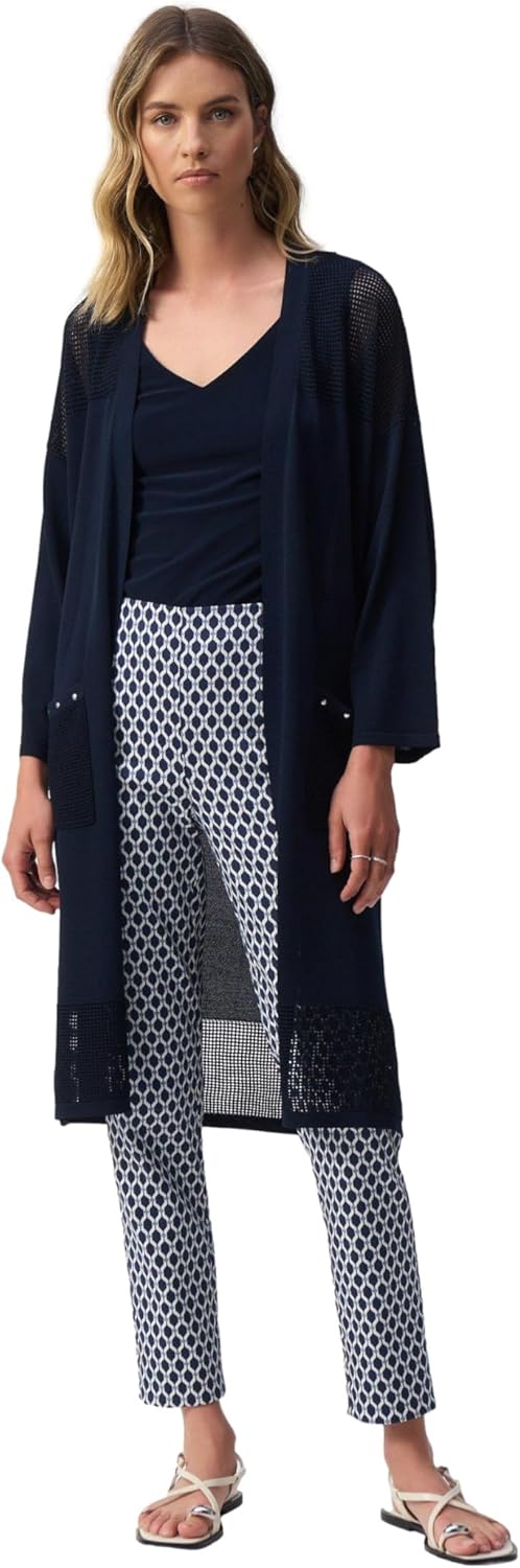 Joseph Ribkoff Women's Jacquard Geometric Print Slim Fit Pants