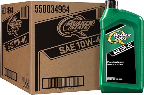 Quaker State - Aceite de motor convencional 10W-40 (1 cuarto de galón, caja de 6)