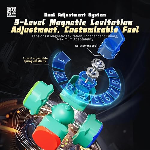 Miniatura 6 de CuberShop Moyu RS3M V5 2023 Ball Core UV Coated 3x3 Speed Cube with Display Stand, Stickerless RS3M 2023 3 by 3 Budget Cube, (Moyu RS3 M V5