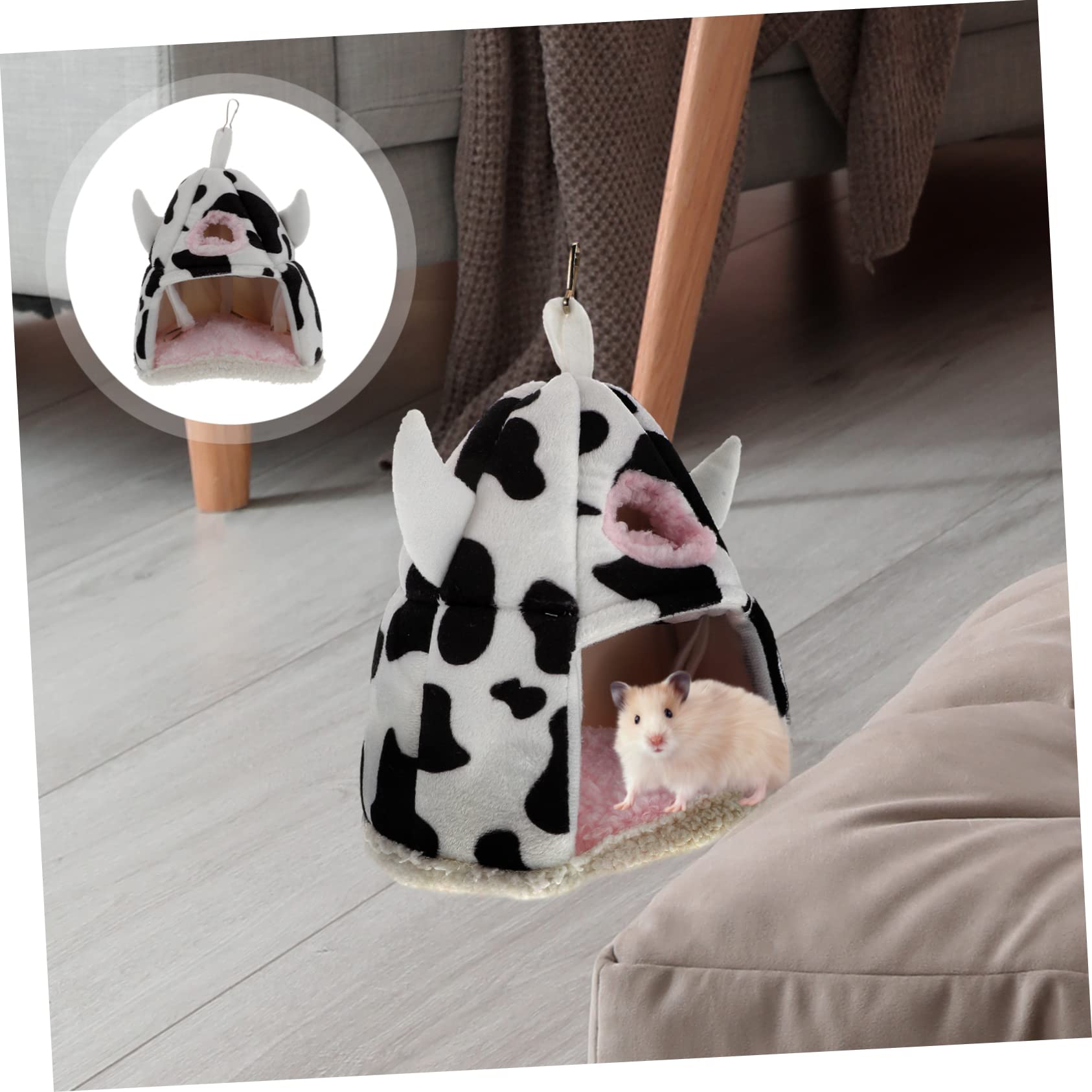POPETPOP 2piezas Casa De Descanso Cálida para Hámsters y Pequeños Roedores Nido De Invierno De Diseño Atractivo Aislante y Cómodo para Mascotas Multiusos Jugar Dormir Esconderse