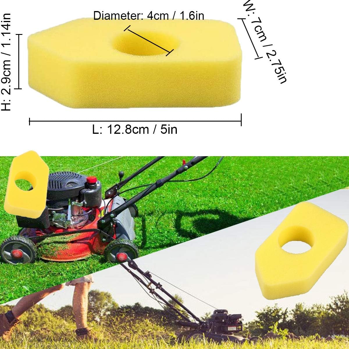 Kit Ricambio Per Motori 3.5-4.5 HP - Filtro Aria, Candela, Diaframma E Molle
