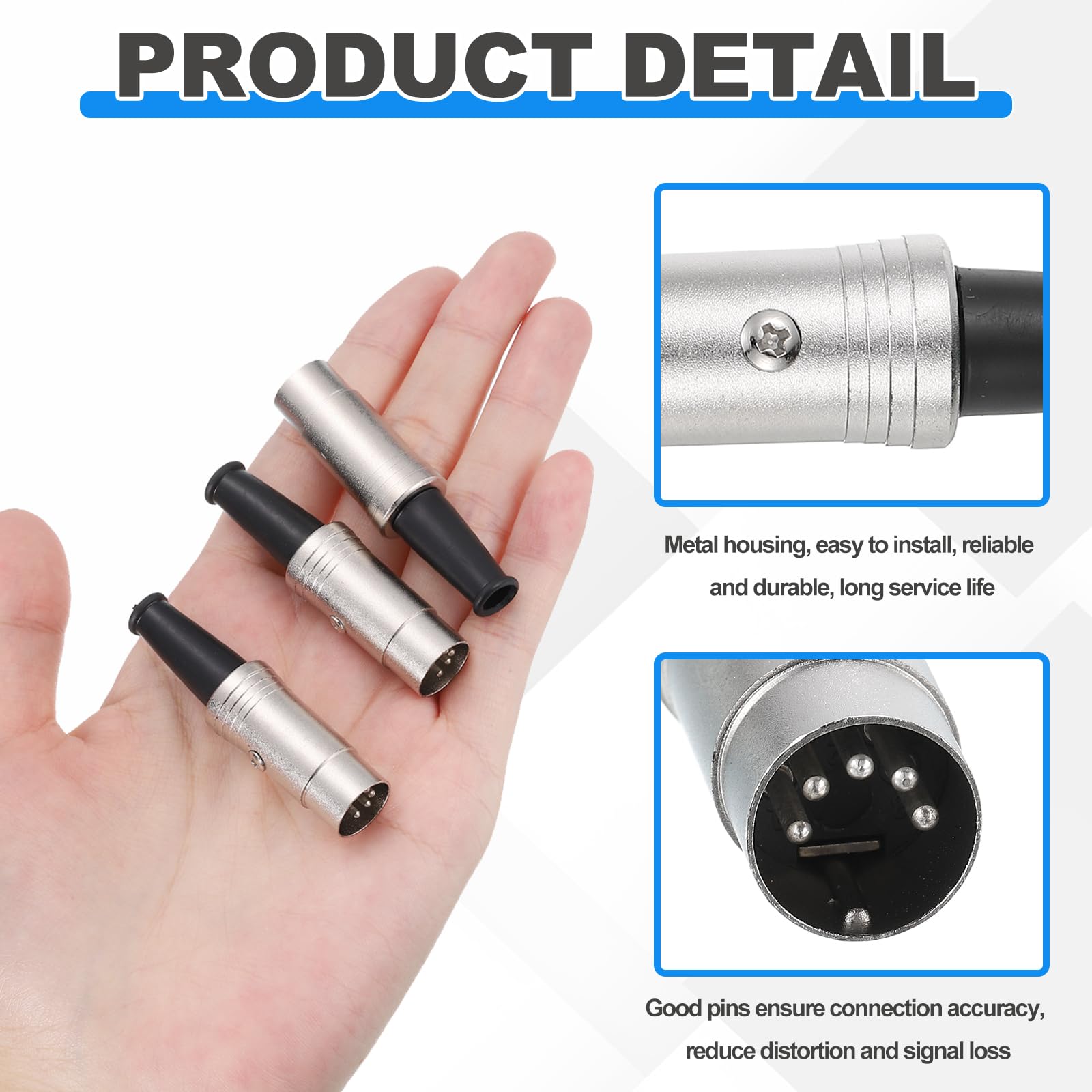 Connettore MIDI DIN A 5 Pin Maschio, Schermato Per Ridurre Interferenze, Per Tastiere, Controller E Moduli Audio