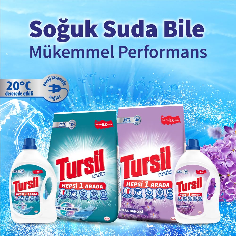 Tursil Yoğun Ferahlık Toz Deterjan 6KG (2 paketi)