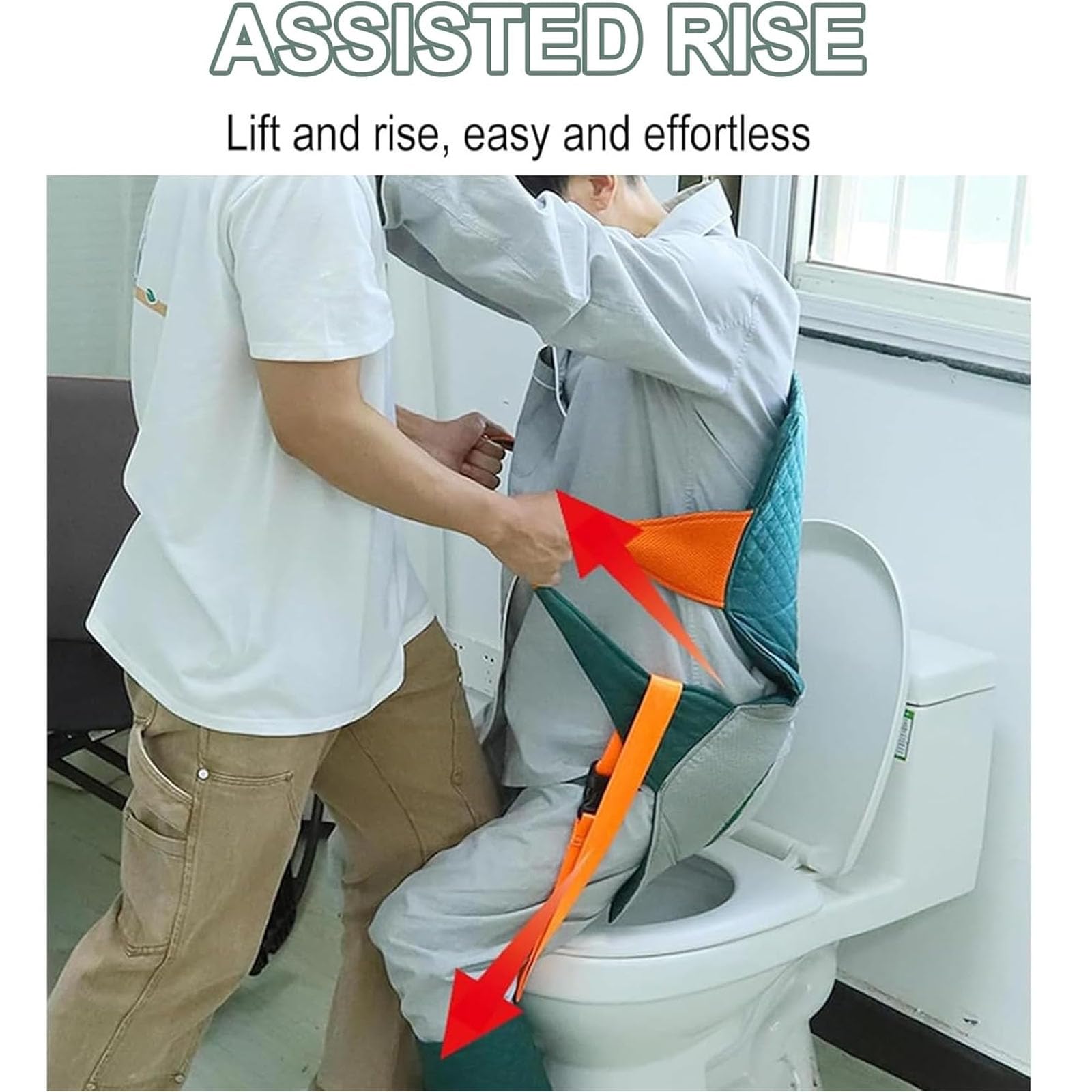 Manta Para Traslado De Pacientes, Dispositivo De Giro Para Personas Mayores En Cama Con Cinturón De Seguridad, Orificio Para Inodoro Y Cojín Extraíble, Almohadillas Ajustables Para Las Piernas Para Pa