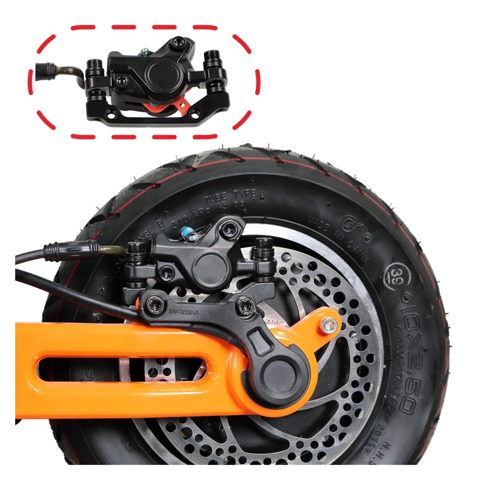 Kit de Frein à Disque hydraulique, Uniquement Certaines pièces de Rechange MACURY for Scooter électrique INOKIM(A)