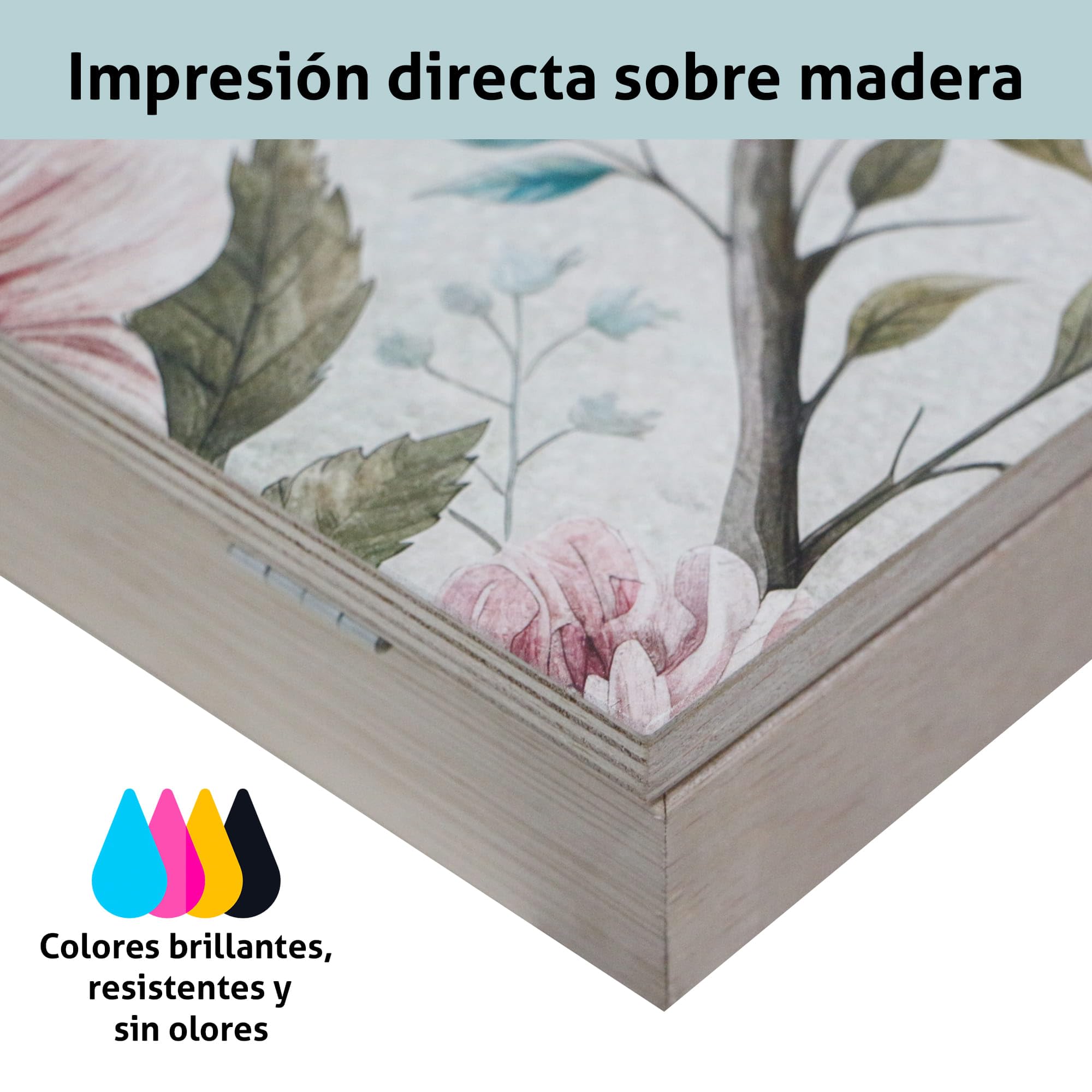 Lafabricadelcuadro® Tapa Contador de Luz Decorativo de Madera– Colgador de Llaves de Pared– Disponible en 40 Diseños y 2 Tamaños (Cub FC124, 54x37 cm)