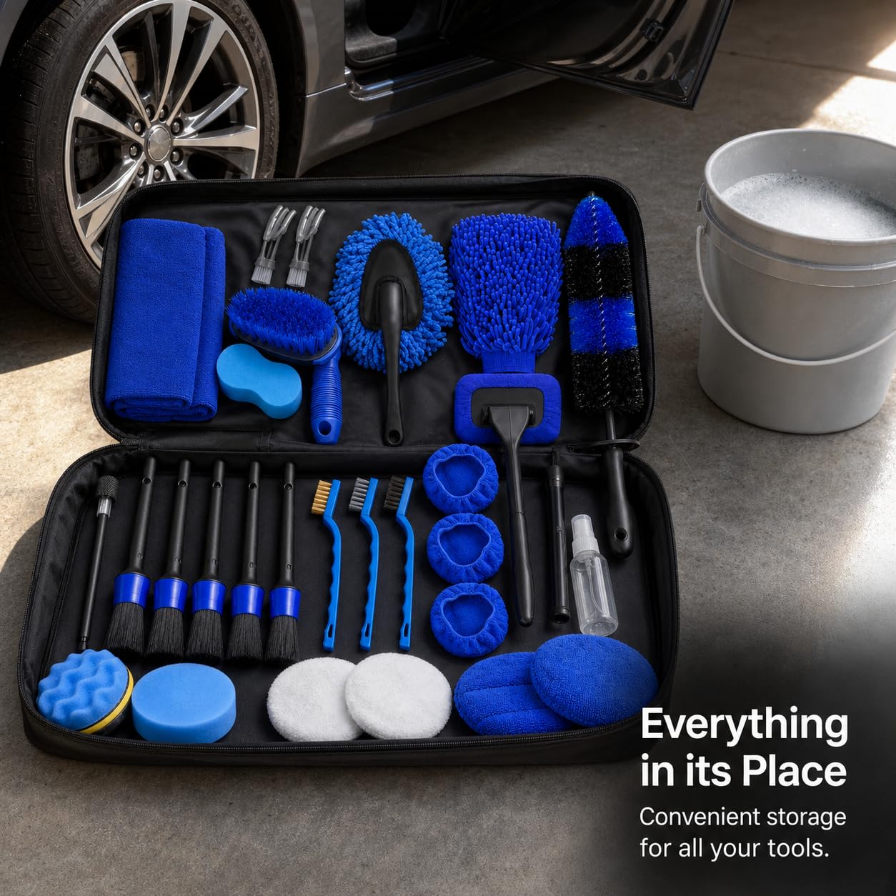 Kit Pulizia Auto, Detailing Veicoli, style to 2 | nylon | per detailing auto, uso manuale ed elettrico - spazzole trapano - microfibra | metallo, per lavaggio, per auto