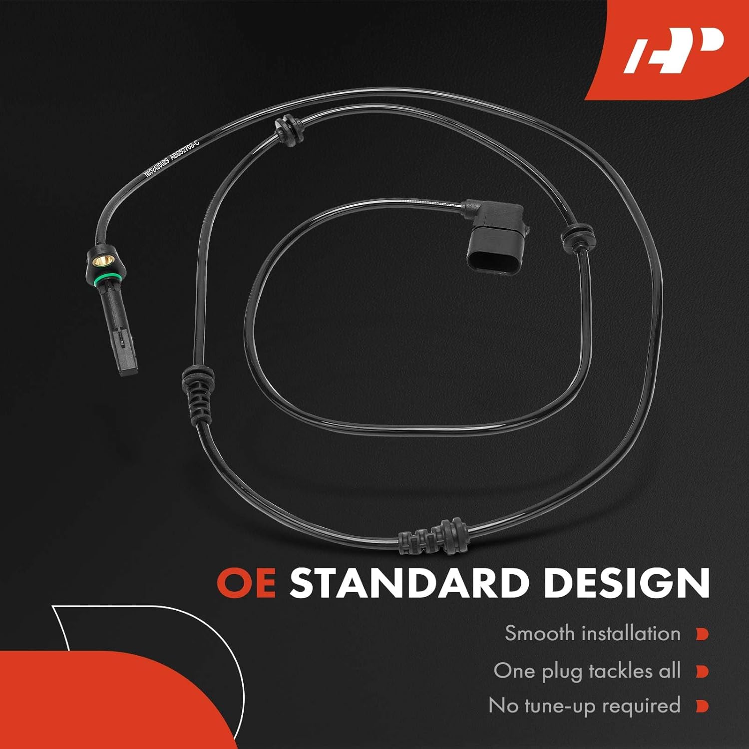 A-Premium ABS Wheel Speed Sensor Compatible with Mercedes-Benz Models - C43 AMG 2017-2021, C450 AMG 2016 - Front Right Passenger Side, Replace# 2059057609, 0900985