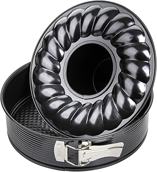 Zenker Springform with Flat-And Tubular Base, Black/Metallic, 11.02"