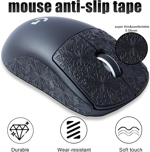 Miniatura 4 de JOMKIZ Cinta de agarre antideslizante para mouse Logitech G PRO X Superlight Wireless Gaming Mouse Skin resistente al sudor, fácil de aplicar, kit