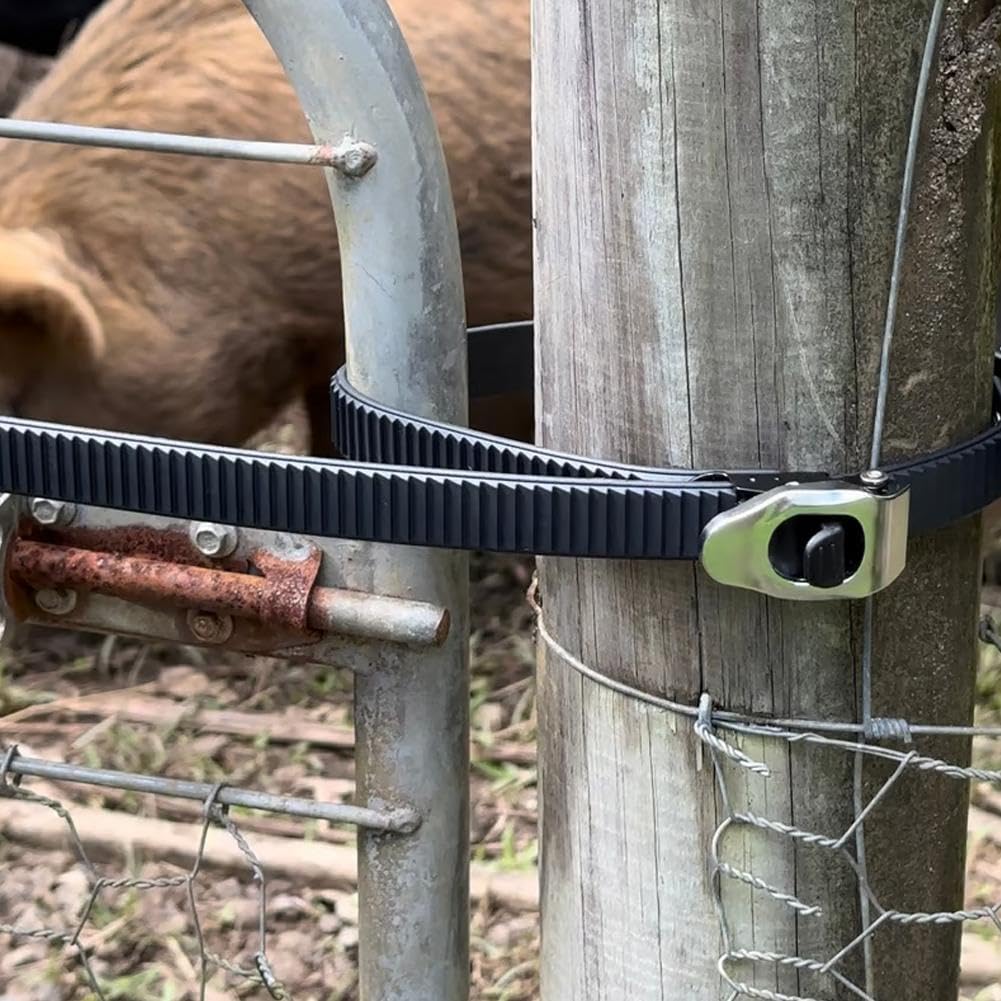 Cinghia con chiusura a presa, cinghie a cricchetto riutilizzabili resistenti con fibbie in metallo regolabili, cinghie di fissaggio super resistenti per fissare carichi, mobili, attrezzature