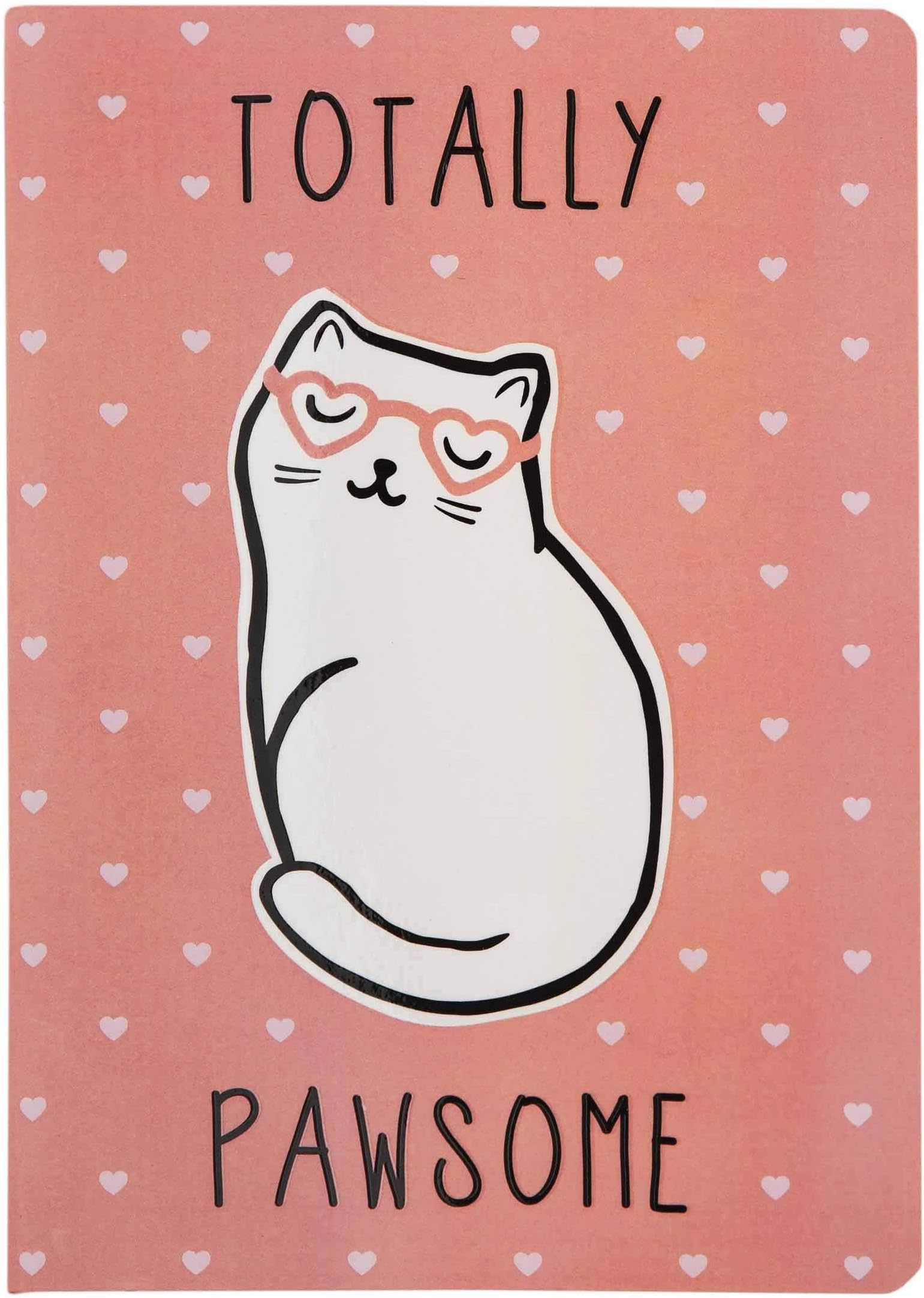 Sass & Belle Pink Cutie Cat Totally Pawsome A5 Notebook