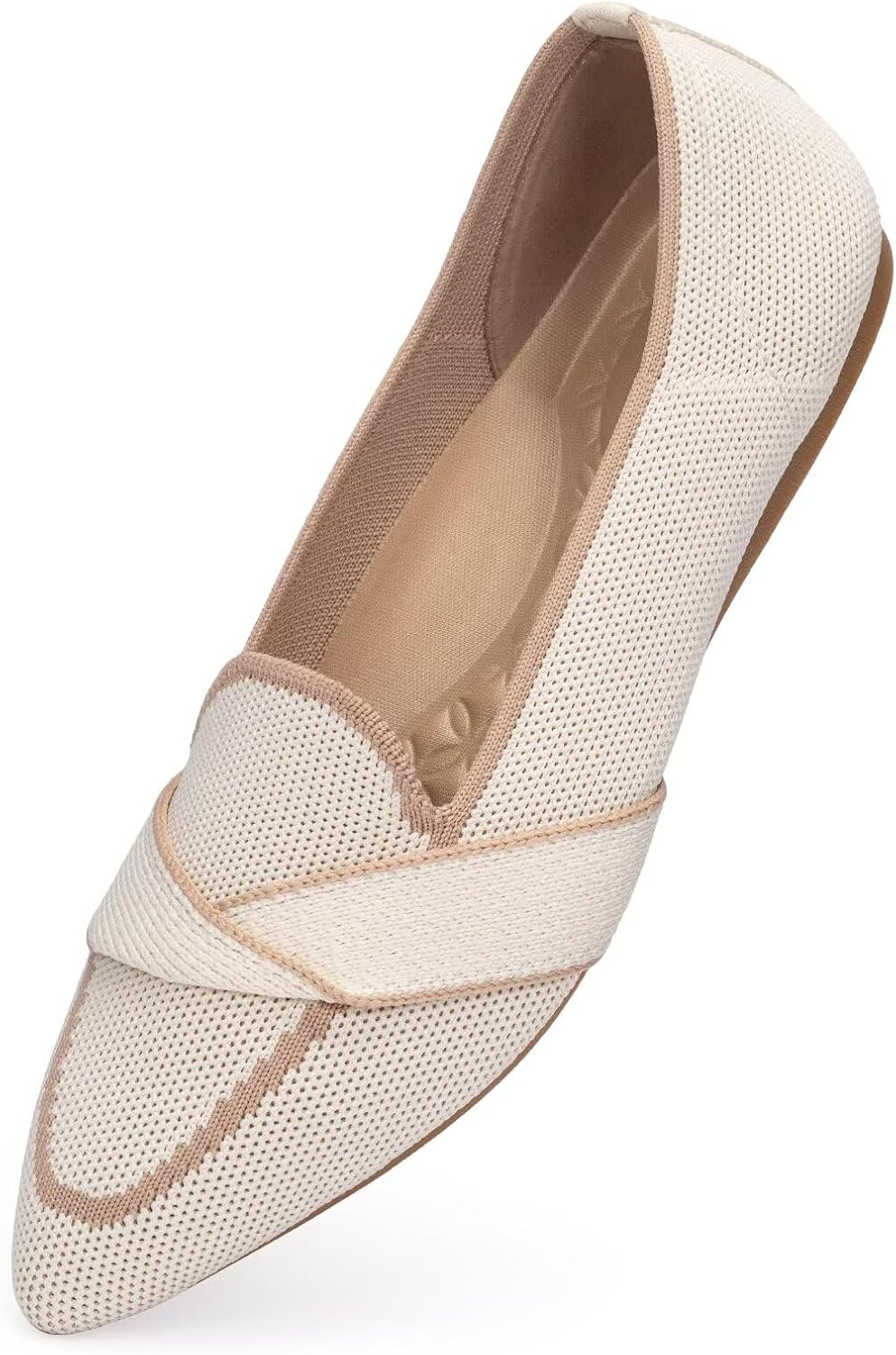 BEJINASH Womens Loafer Flat Shoes Pointed Toe Ballet Flats Mesh Breathable Dressy Casual Slip On Ballerina Walking Shoe for Daily - Image 5