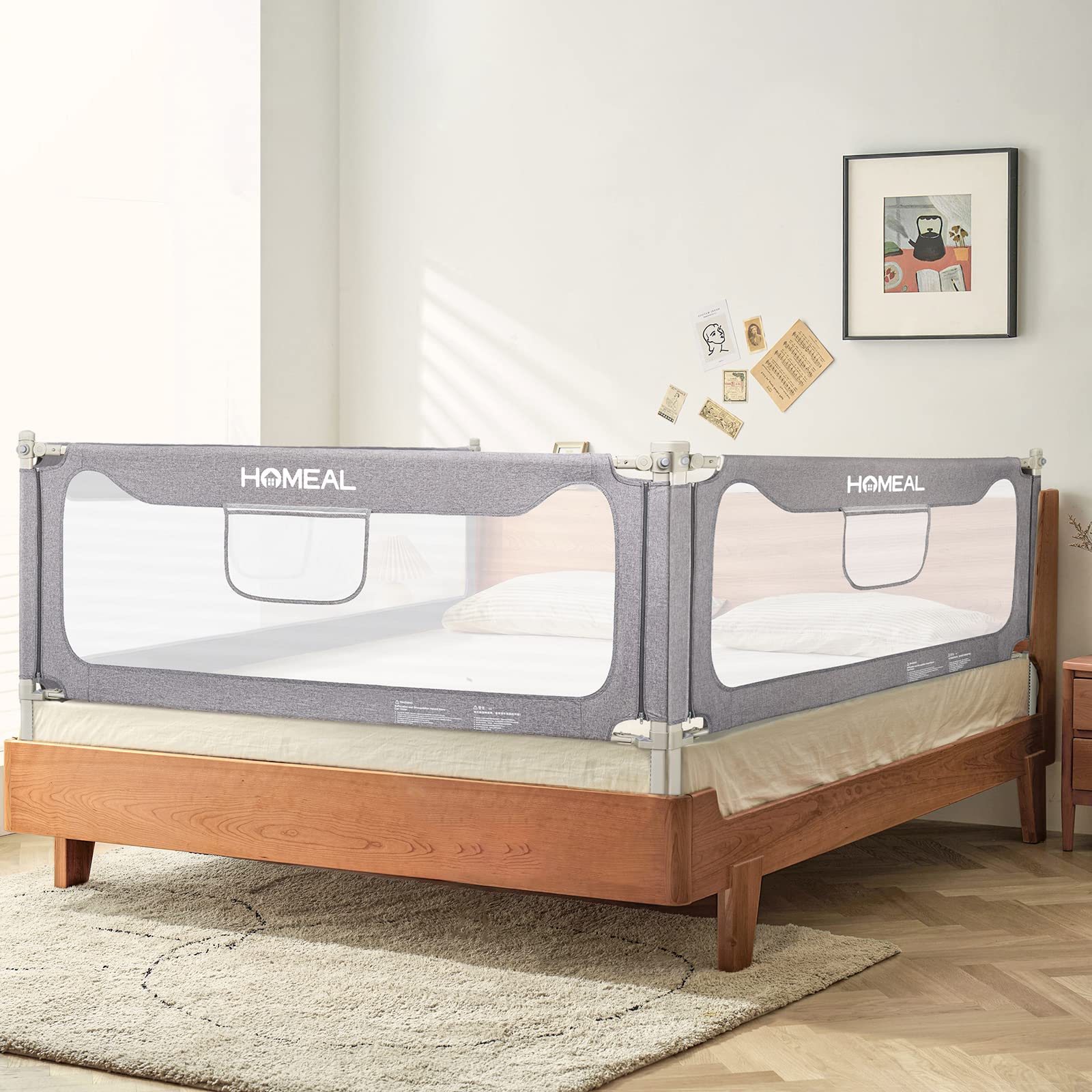 Buy HOMEAL Bed Rail for Toddlers, Extra Tall Toddler Bed Rails, Baby