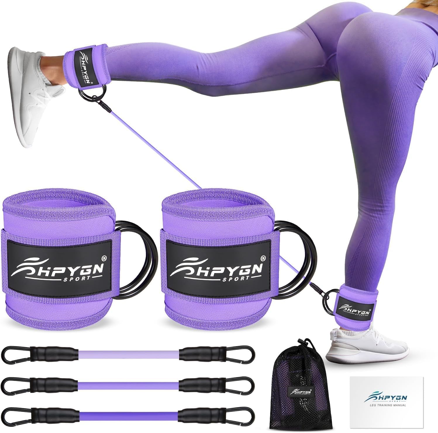 Resistance Bands for Working Out, Ankle Strap with Exercise Bands, Physical Therapy