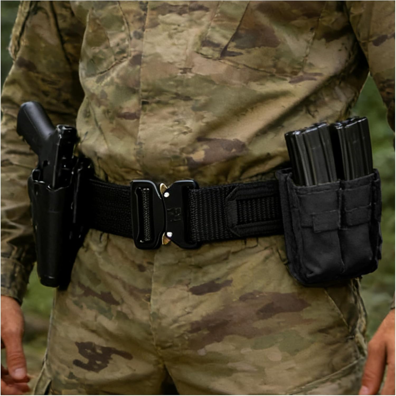 Tactical Belts - 1.75 Inch Tactical MOLLE Duty Belt with Quick-Release Buckle - Law Enforcement Belts - Image 7