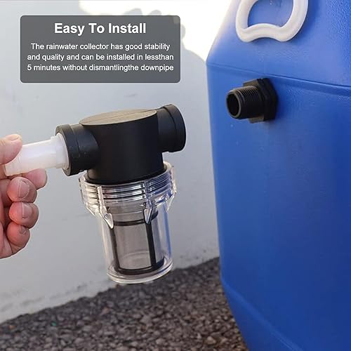 Miniatura 2 de Kits de desviador de barril de lluvia, colector de lluvia rápido, colector de agua de lluvia, sistema de recolección de agua con sello de conexión