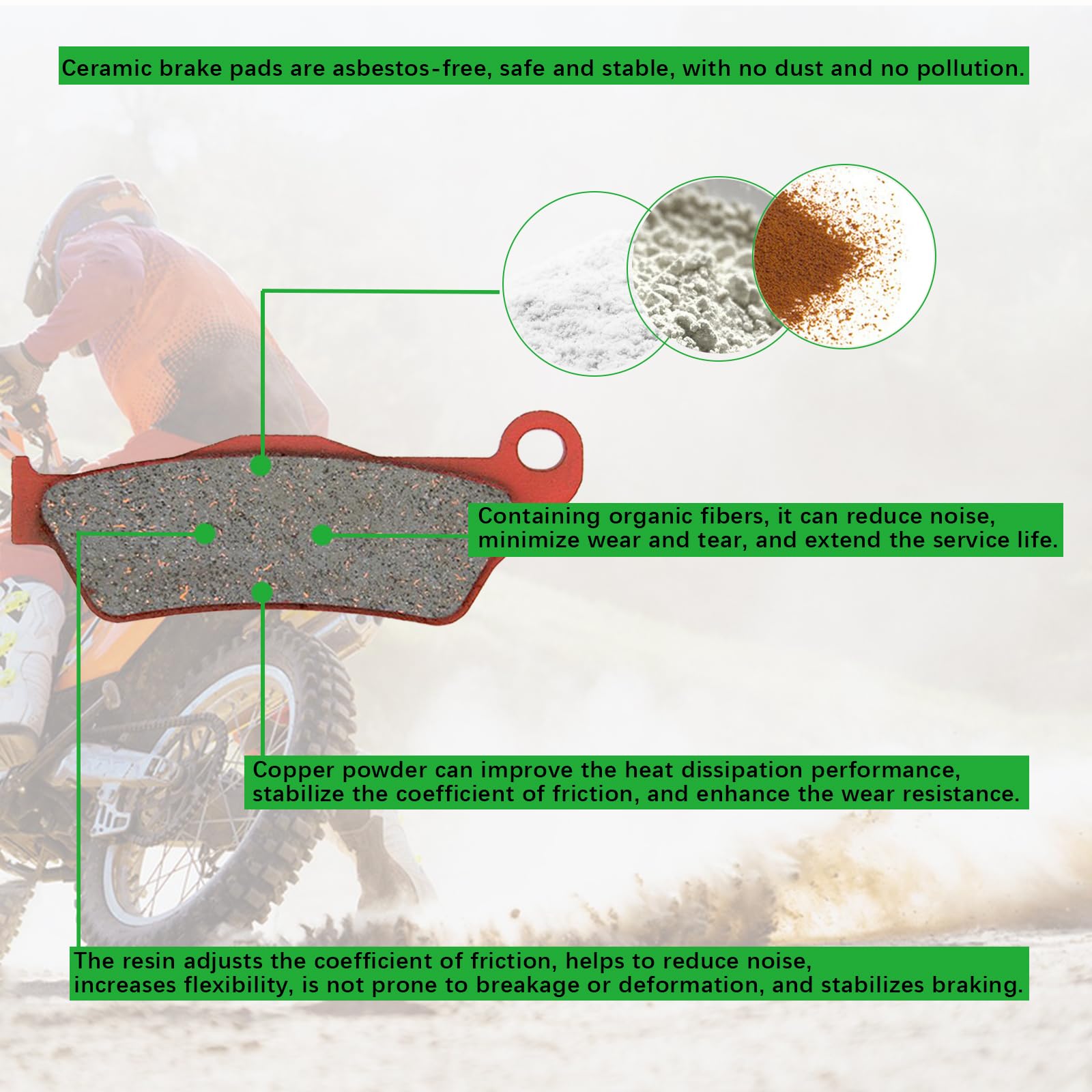 MEXITAL 1 Jeu De Plaquettes De Frein Semi-métalliques Avant Et Arrière