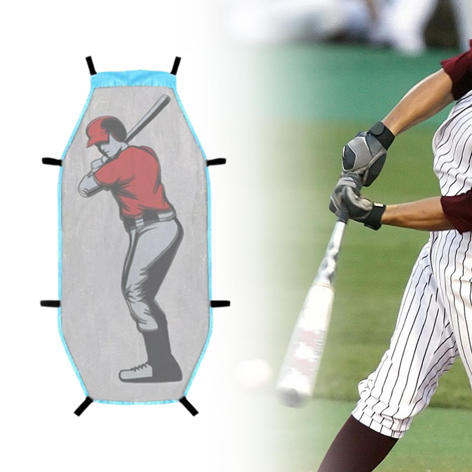 F Fityle Rete da Allenamento per Baseball, Zona di Strike, Bersaglio, Rete da Softball, Attrezzatura per Allenamento con punteggio, per Battuta, Cattura, Battitore fittizio