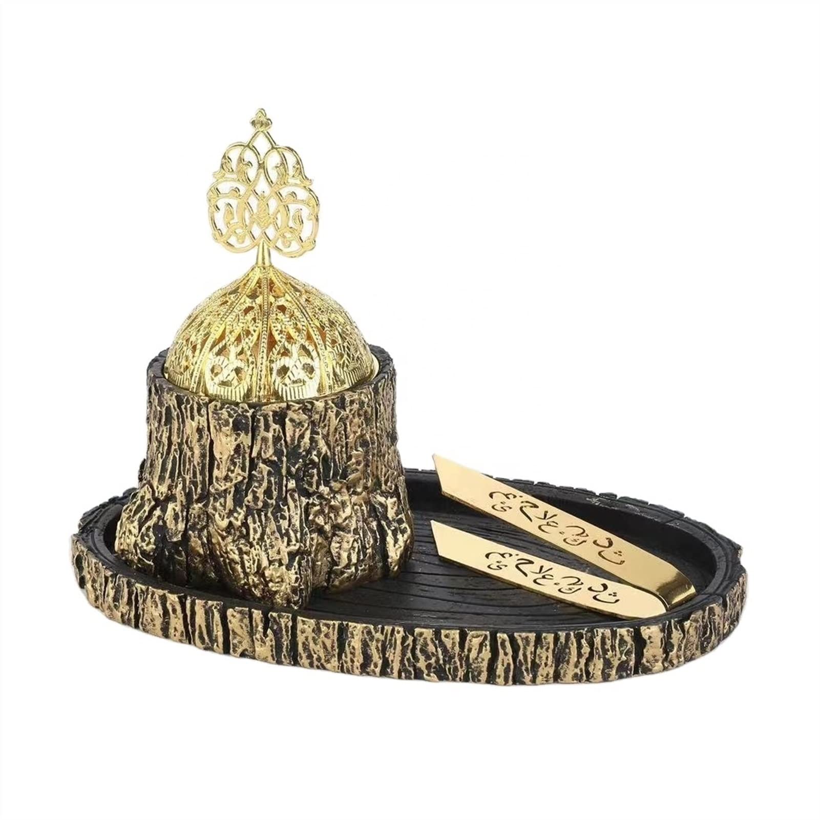 Horno de la Resina de la Resina de la Resina de la Resina del Incienso de Arabia for el Escritorio del hogar Crafts de los palitos de Incienso de Té Oficina Hogar (Color : 01)