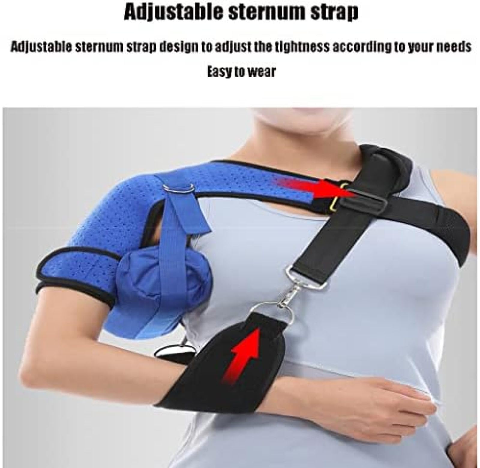 Protección del Hombro Cabestrillo para El Brazo Dislocación De La Articulación Cinturón Fijo Fractura del Húmero Cinturón De Clavícula Soporte para El Hombro,B,Constructive23