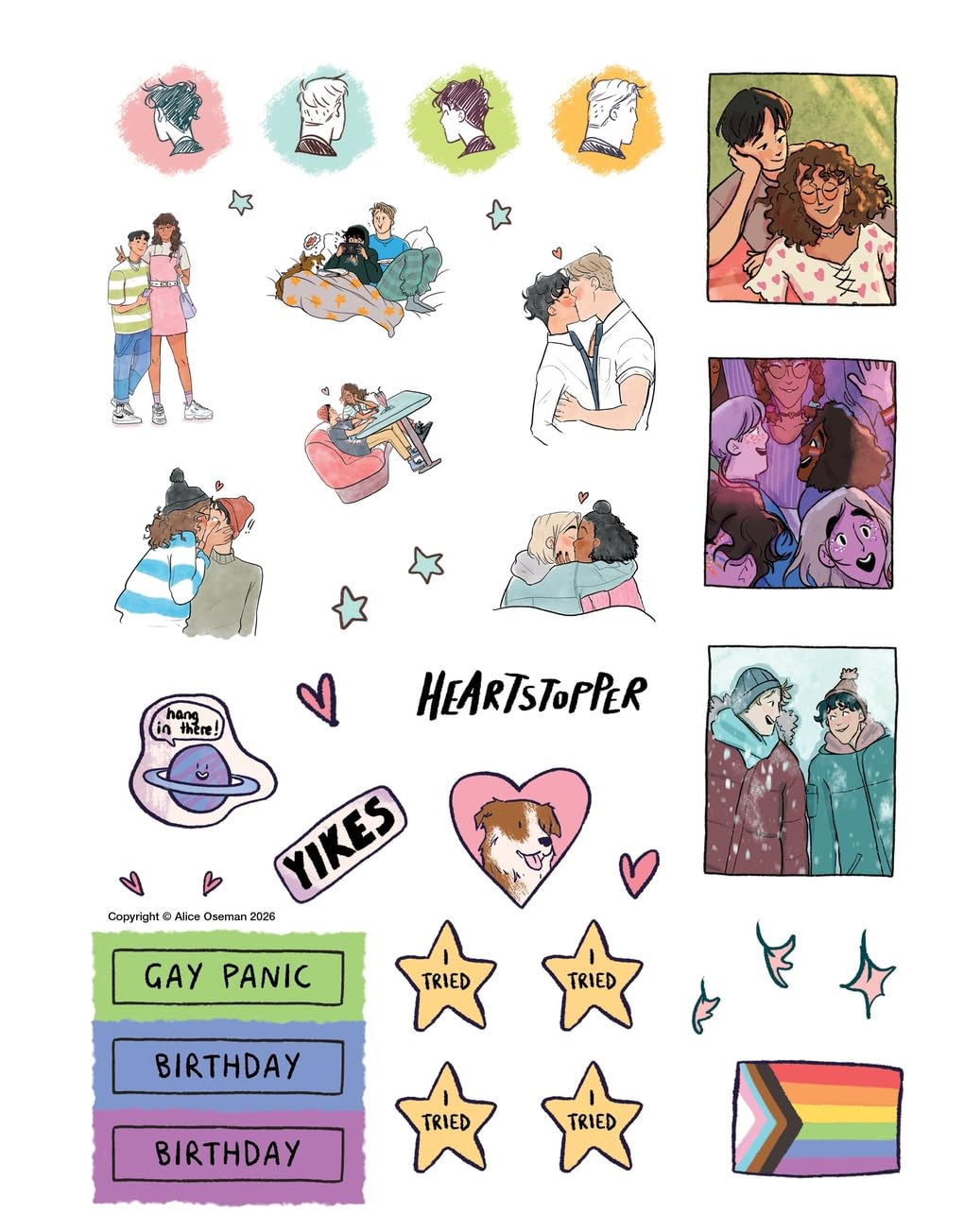 The Heartstopper 2027 Planner: With art by Alice Oseman, and bonus stickers!