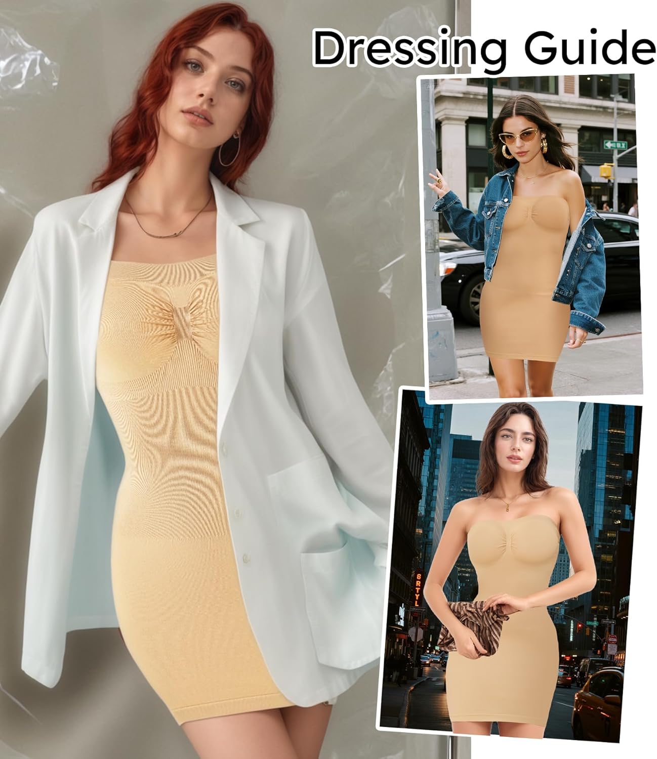 Strapless Shapewear Slip for Women Tummy Control Slimming Seamless Full Body Shaper Under Dresses - Image 5